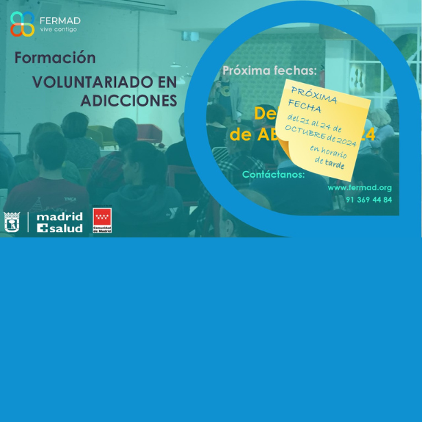 Cartel curso voluntariado octubre 2024